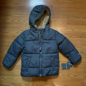 Eddie Bauer hooded Puffer Jacket in Dark Gray size 3T